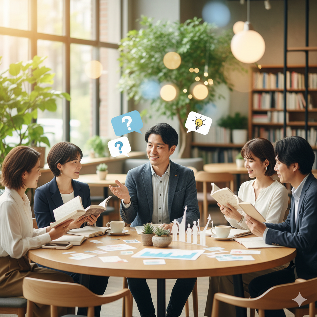 投稿についてもっと詳しく 「しつもん読書会」ファシリテーター養成講座/自然な気づきと成長が生まれるコミュニティ実践