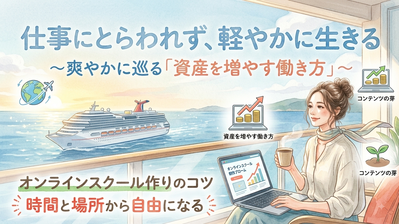 投稿についてもっと詳しく 仕事にとらわれず、軽やかに生きる　〜爽やかに「資産を増やす働き方」〜